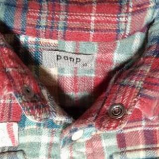 papp 厚手長袖シャツ　90cmの画像