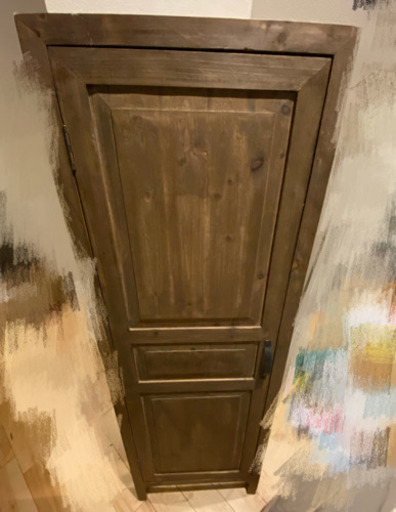 インテリア　全身鏡　ドア型　アクセサリー収納付き