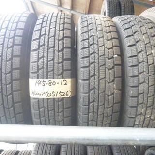 スタッドレスタイヤ　4本セット　12インチ　145/80R12　...