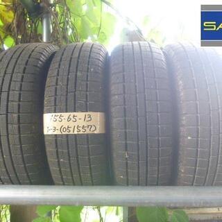 スタッドレスタイヤ　4本セット　13インチ　155/65R13　...