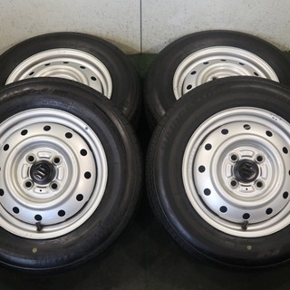 4320◆スズキ純正13インチ　鉄チン ワゴンR等 ’17製 溝...