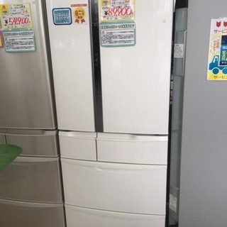 【おすすめ品】2017年製 Panasonic パナソニック 451L 冷蔵庫 NR-FV45S2-W うす型 フレンチ 6ドア 自動製氷機能付 エコナビ搭載 