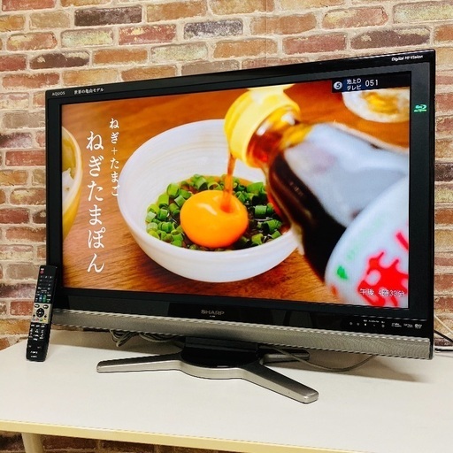 即日受渡可❣️37型 SHARPアクオス 9000円
