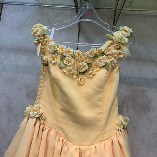 カクテルドレス♡黄色花の画像