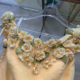 カクテルドレス♡黄色花の画像