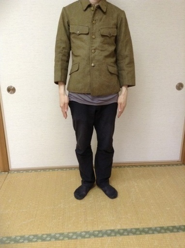 ★★Very rareプレミア陸軍冬９８式カーキ下士官兵用冬上衣昭和16年1941年日中戦争支那事変３★★