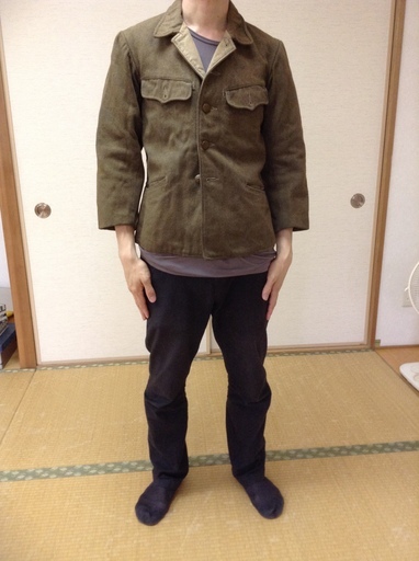 ★★陸軍冬９８式下士官兵用冬上衣 日中戦争（支那事変）昭和16年1949 4★★