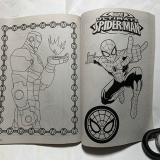 MARVEL、アメリカンコミック、塗り絵、4冊セットの画像