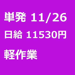 【急募】 11月26日/単発/日払い/江東区:【面接不要・日払可...