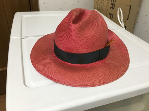 値下げ　ボルサリーノ　麻素材　ハット　サイズ59