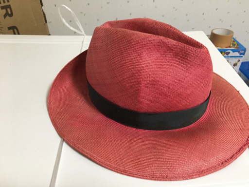 値下げ　ボルサリーノ　麻素材　ハット　サイズ59
