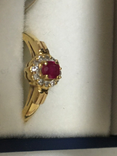 値下げ　ルビー　ダイヤ18 金　指輪
