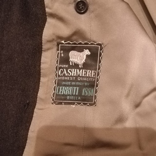 CERRUTI 1881 チェルッティ　メンズ　カシミアコート　ブラックの画像