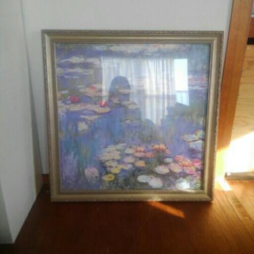 75㌢×75 ㌢　モネ　睡蓮　複製画