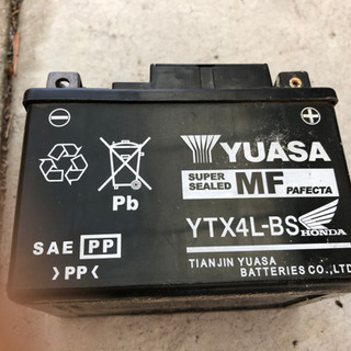 原付バイクバッテリー12V. 3A開封＋中古品の画像