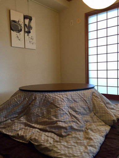 楕円形こたつ 布団付