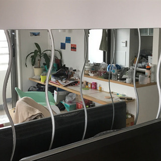 早い者勝ち　IKEA 波型ミラー 9枚セットの画像