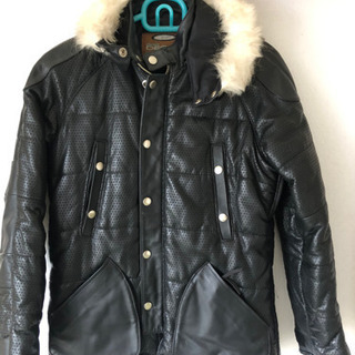 ライダースジャケット　本革　レザー　S