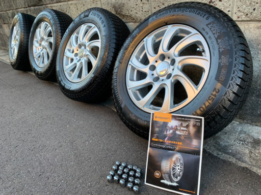 中古　スタッドレスタイヤ 215/70/16 ホイール、ナット付4本セット