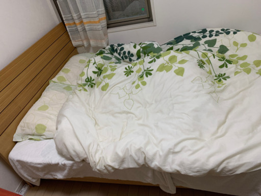 ダブルベッド　取りに来てくれる方のみ