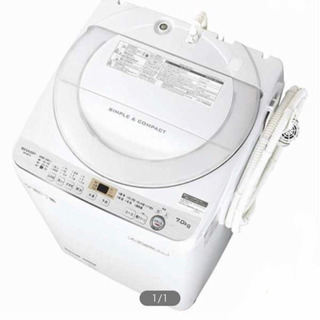 全自動洗濯機　SHARP 2019年　7㎏の画像