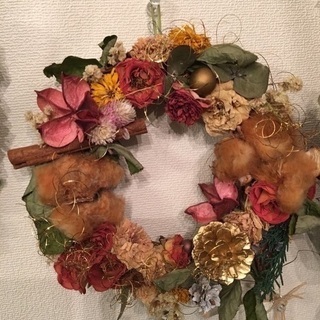 クリスマスリース作り&ハンドケアの画像