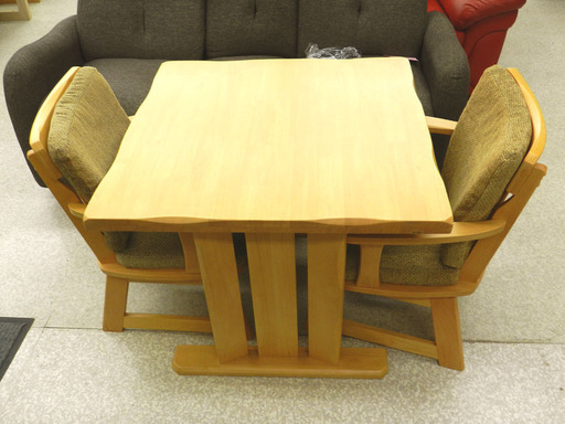 2人掛け ダイニングテーブルセット 回転イス ☆ PayPay(ペイペイ)決済可能 ☆ 札幌市 北区 屯田