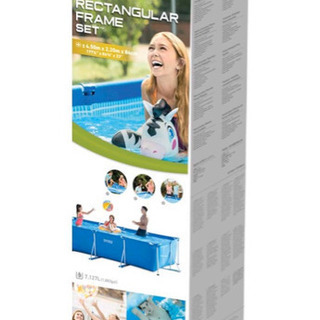 INTEX(インテックス)  レクタングラフレームプール 450×220×84cm 28273   ※値下げしました！の画像
