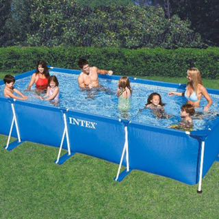 INTEX(インテックス)  レクタングラフレームプール 450×220×84cm 28273   ※値下げしました！の画像