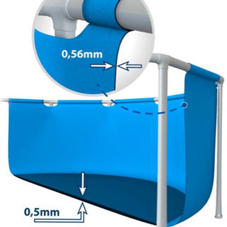 INTEX(インテックス)  レクタングラフレームプール 450×220×84cm 28273   ※値下げしました！の画像