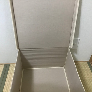 帆布生地の収納BOXの画像