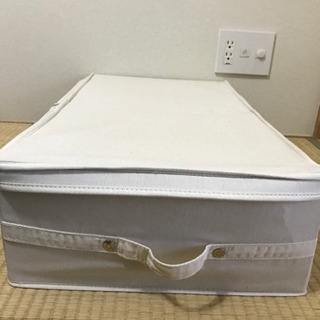 帆布生地の収納BOXの画像
