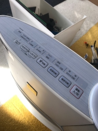 【中古品】SHARP 加湿セラミックファンヒーター ブルー系 HX-B120-A