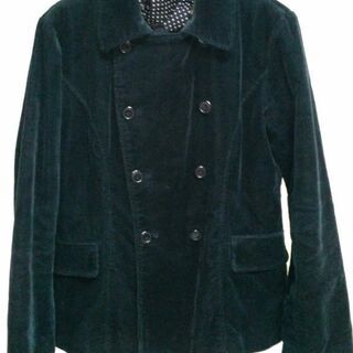 コーデュロイ　ダブルのジャケット　レディースＬの画像