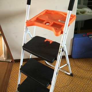 TASSCOM 折畳み式 三段脚立 【美品】の画像