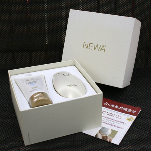 美品 NEWA リフト シャンパンゴールド サブマイクロ波美顔器 コードタイプ 引きしめ ほうれい線 フェイスライン ☆ PayPay(ペイペイ)決済可能 ☆ 札幌市 清田区 平岡