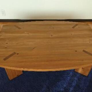 伸長式ローテーブル(楕円形)の画像