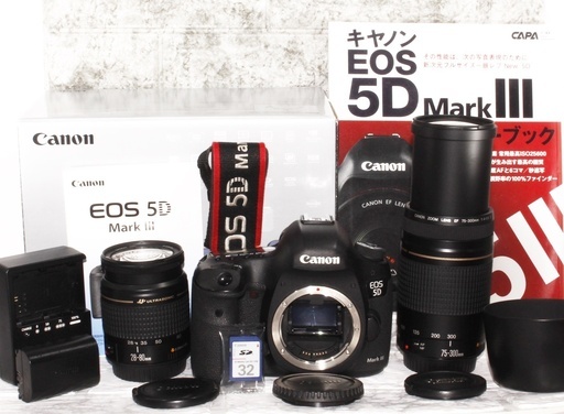 ★高画質2230万画素★キヤノン 5D マーク3 超望遠300mm ダブルズームセット★