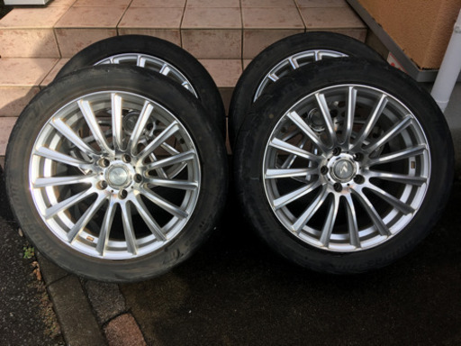 WEDSレオニス　8J-18 +42 とブリジストンRE003 245/45R18 中古
