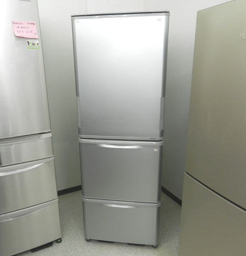 SHARP 両開き 3ドア 冷蔵庫 350L 2016年製 SJ-WA35B シャープ  ☆PayPay(ペイペイ)支払い対応！ ☆札幌市 北区 屯田