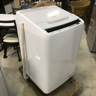 2019年製！正面キズあり激安！日立 全自動電気洗濯機 BW-V80E ビートウォッシュ 8.0kg