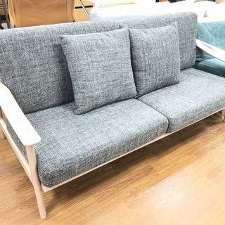 【トレファク府中店】シギヤマ家具 2人がけソファー グレー