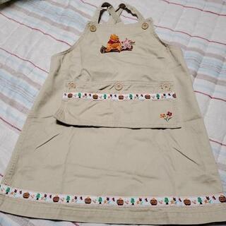 プーさんエプロンドレス　サイズ120の画像