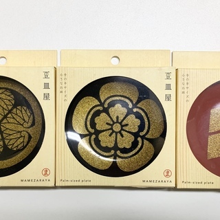 豆皿屋　武将家紋シリーズ　徳川・織田・武田 3種セット　【新品未開封】　武将家紋　お皿　ディスプレイの画像