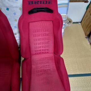 決まりました！BRIDE 旧BRIX　セミバケットシート　赤　レッド　2脚セットの画像