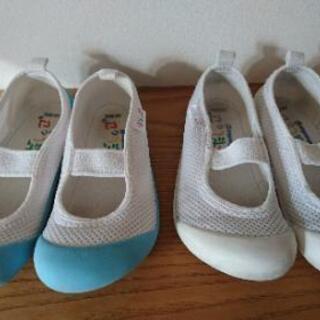 18.5 上履き 上靴 二足セット はだしっこ