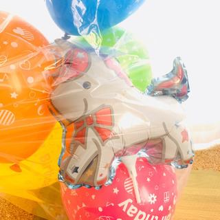 取引中  誕生日 ハッピーバースデイ ユニコーン 風船セット