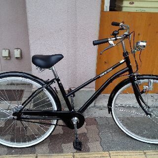 26インチ自転車　黒　INNOVATION FACTORY イノベーションファクトリーCITY BAA-O 26インチ 6段変速