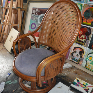 藤家具　安楽椅子