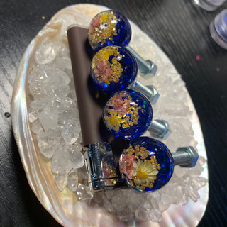 水中花 ナンバーボルト 4本セット青③の画像